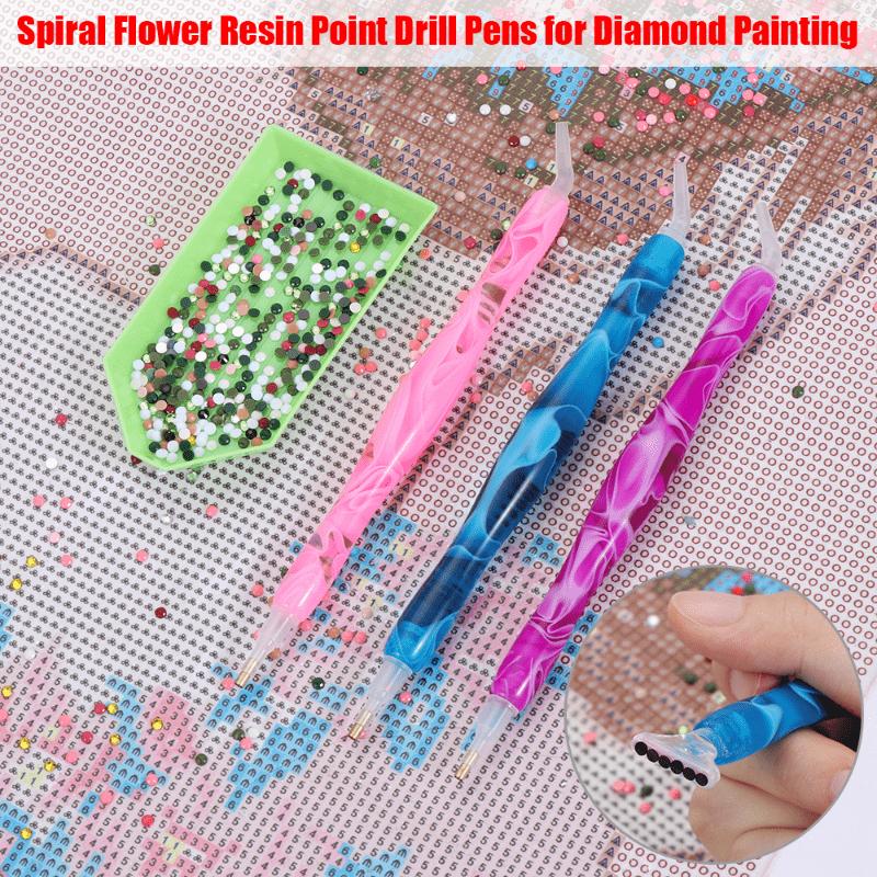 5D-Diamant-Malstift aus Kunstharz, Punktbohrstifte aus Kunstharz, Kreuzstich-Stickerei, Nähzubehör, DIY-Bastelstift aus Kunstharz