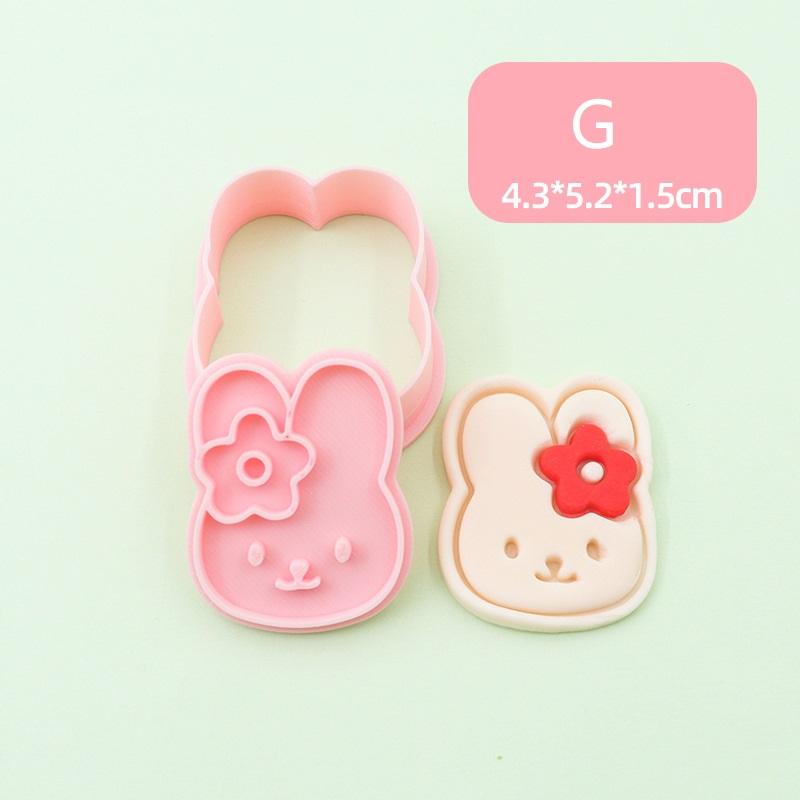 3D Hello Kitty Baking Tool Set Cute Cartoon Cookie Baking Mold Press Cookie Cutter Kitchen Flip Sugar Baking Tools