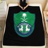 1PC Al-Ahli Saudi FC Print Flannel Blanket, High Quality All Seasons, Home Decor, Warmth and Comfort, Perfect for Christmas Gifts
