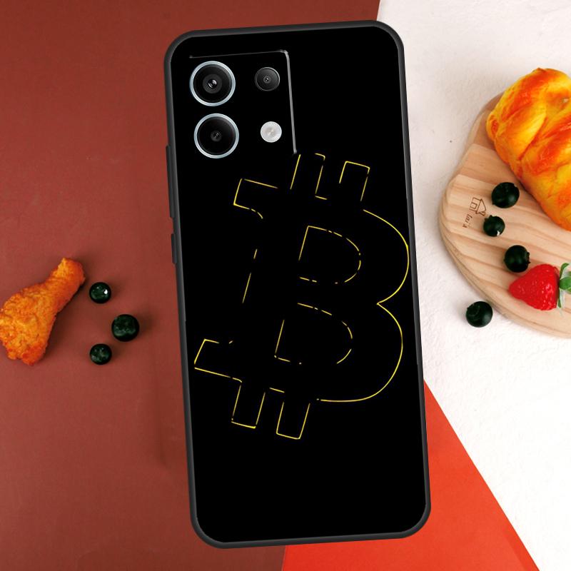 Bitcoin Case For Xiaomi Redmi Note 14 Pro 9 10 11 12 13 Pro 10S 11S 12S Redmi 13C 10C 12C 14C Coque