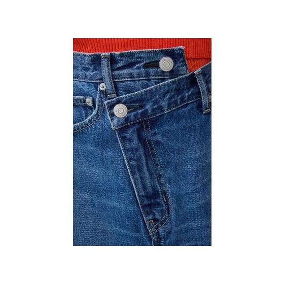 AZUL DENIM Overlap Long Skirt BLU
