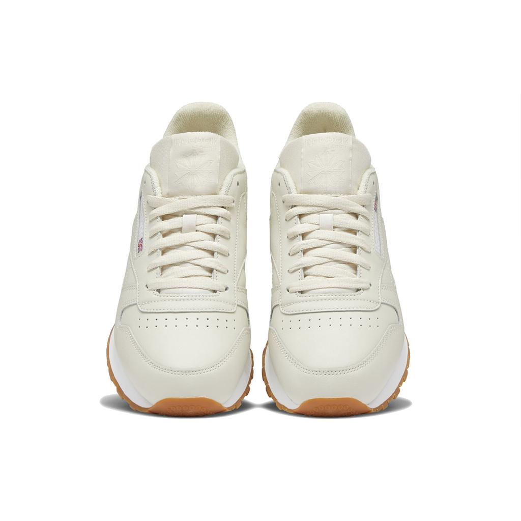 Reebok Classic Leather Synthetic Leather Cushioning Coverage Cushioning Coverage Low top Casual Shoes Men's Ecru DV7171