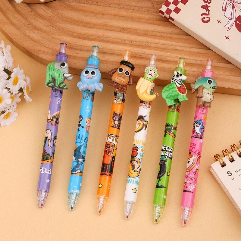 36Pcs of Cute Pens in The Style of 'Shan Hai Jing' with A Push Mechanism and Erasable Ink - 0.5Mm Tip for Smooth Writing - Essential Small Gifts for