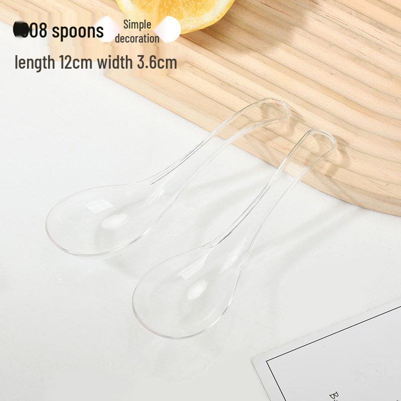 ZISIZ Disposable Plastic Spoons