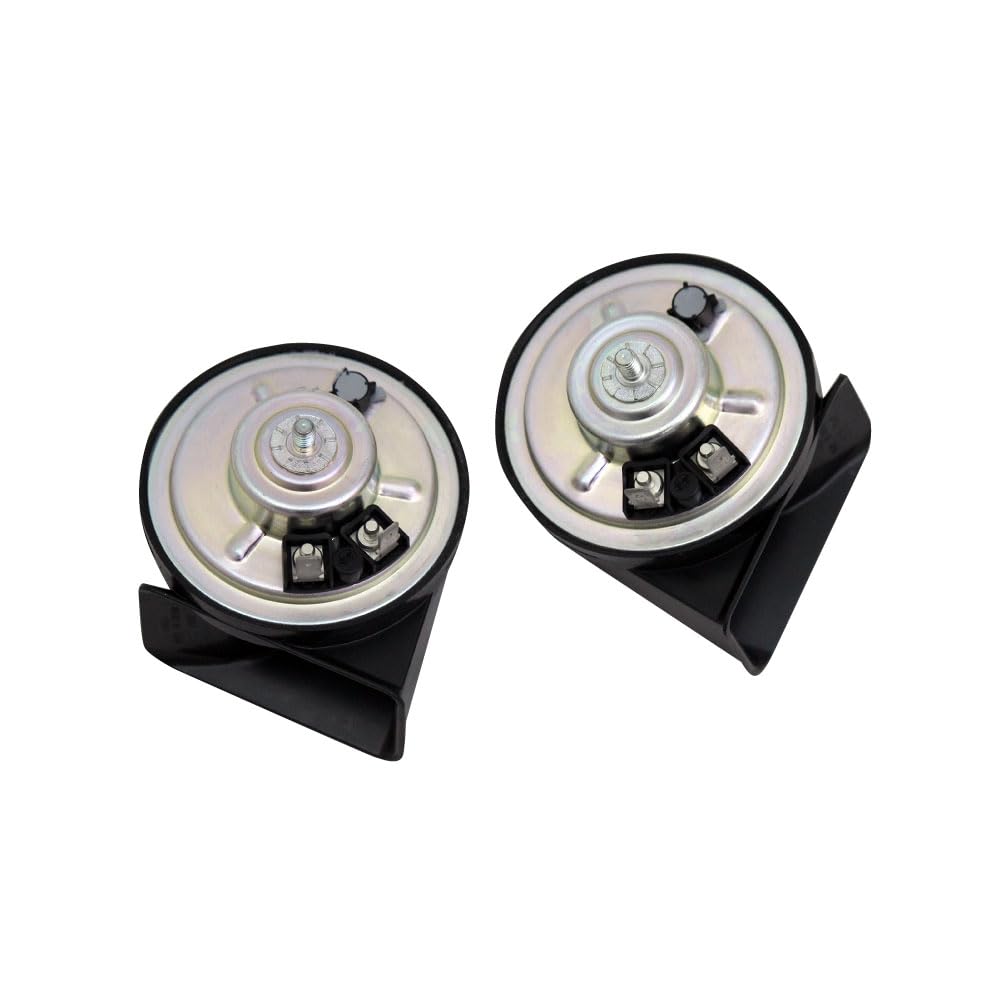 FIAMM Kompaktes Elektronisches Horn Europäisches Horn Schwarz Dediziertes Höhen-Bass-Set