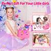 Kids Makeup Kit for Girls, Little Girls Pretend Make Up, Princess Play Makeup Set with Mirror, Toddler Toys Real Washable Cosmetic Set & Nail Kit