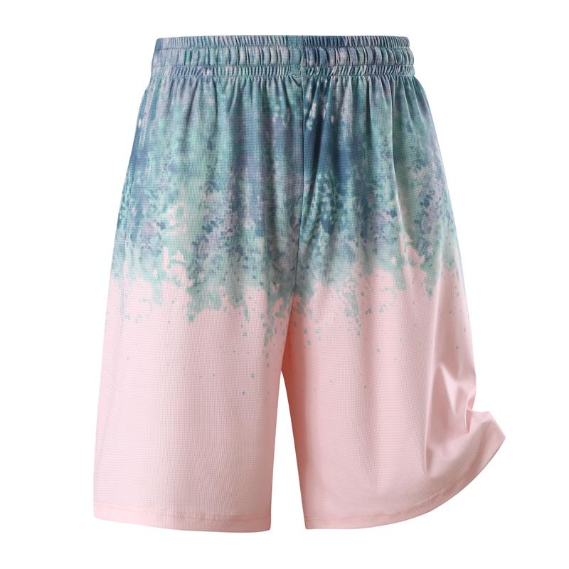 Men's Plus Size Tie-Dye Gradient 2-Piece Set, Waffle Knit Tank Top & Shorts (5XL-11XL)