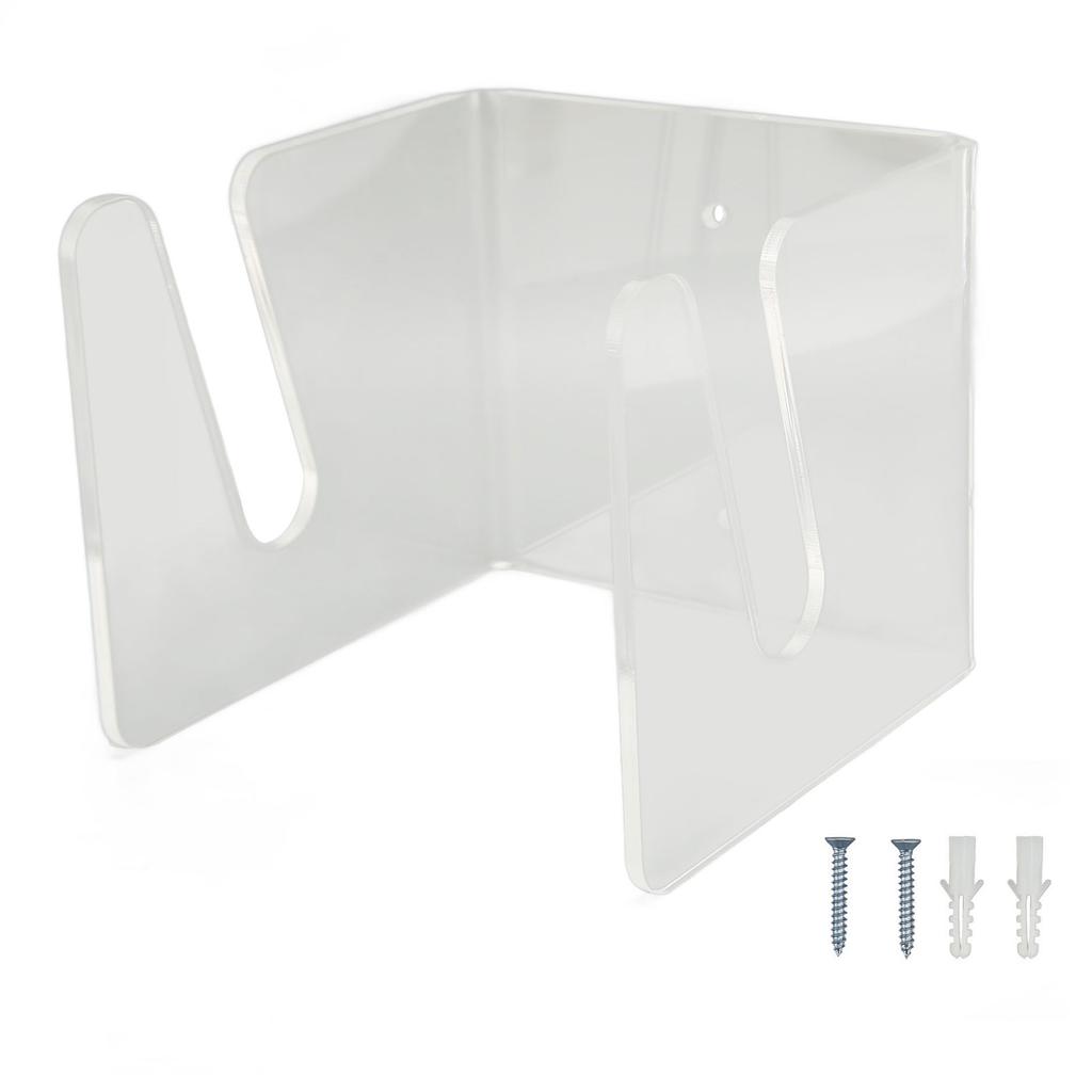 Skateboard Wall Mount Acrylic Display Storage Holder Hanger Home Decoration for Indoor Transparent