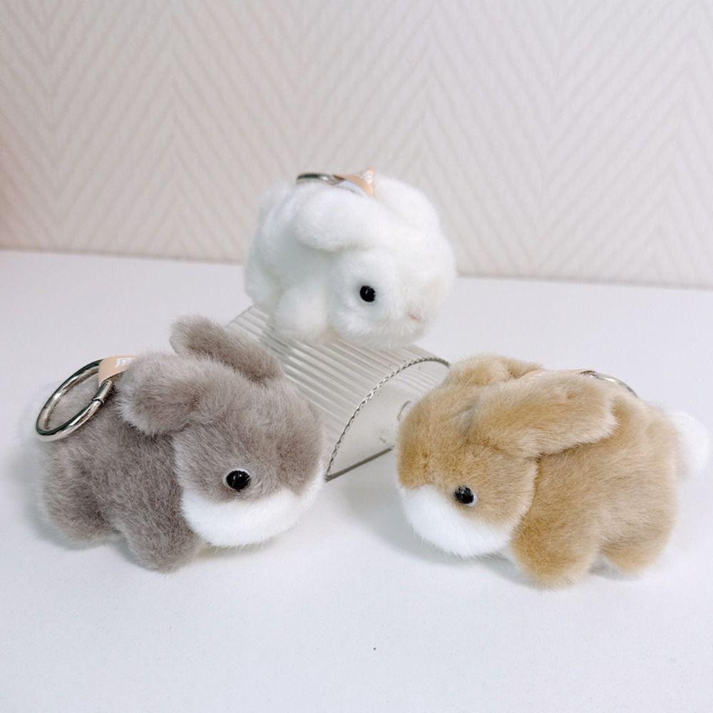 Fluffy Rabbit Plush Pendants Soft Plush Rabbit Doll Pendant  Hanging Ornaments