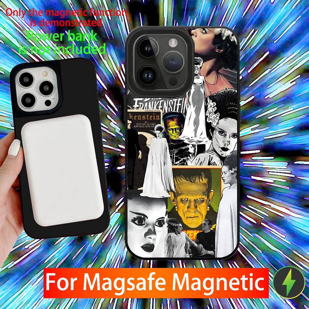 

Horror F-Frankenstein Phone Case For iPhone 16,15,14,13,12,11,Pro,Max,Plus,Mini,SE New Magsafe Magnetic Wireless Charging iPhone13