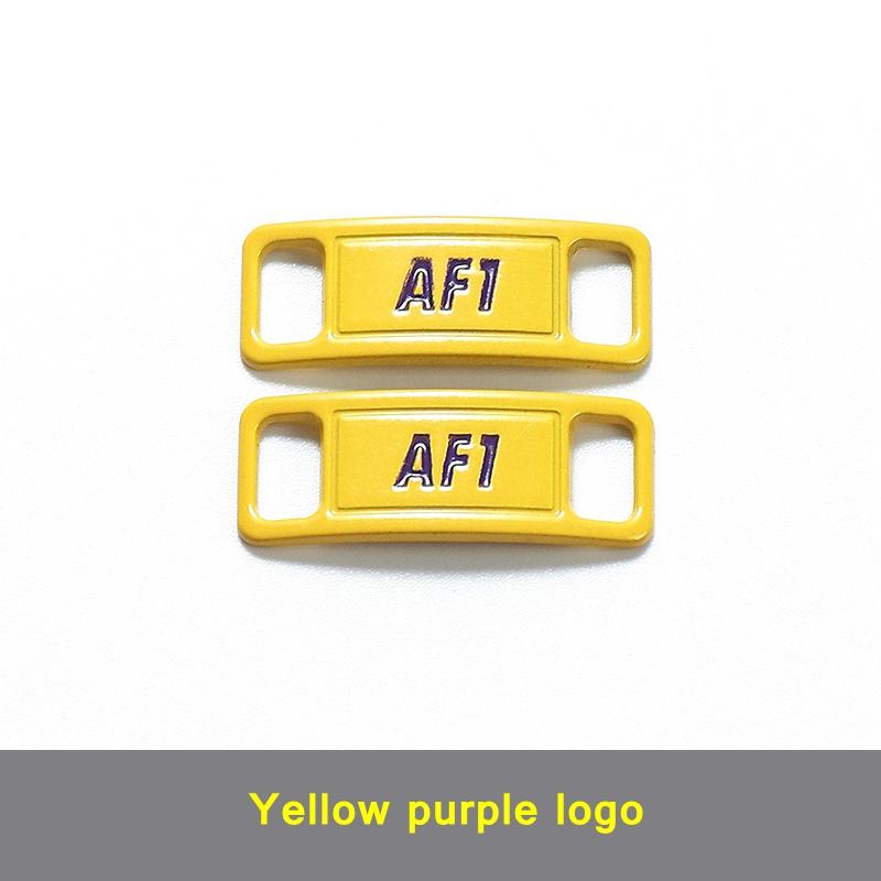 NEW 1 Pair Metal Shoelaces Buckle AF1 Shoe Decoration Suitable for All Shoes Sneakers Shoes Accessories Flat Shoelace Buckle