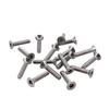 Yigu 304 Tamper-Proof Countersunk Torx Pin Screws, M2-M8, Flat Head, Anti-Removal