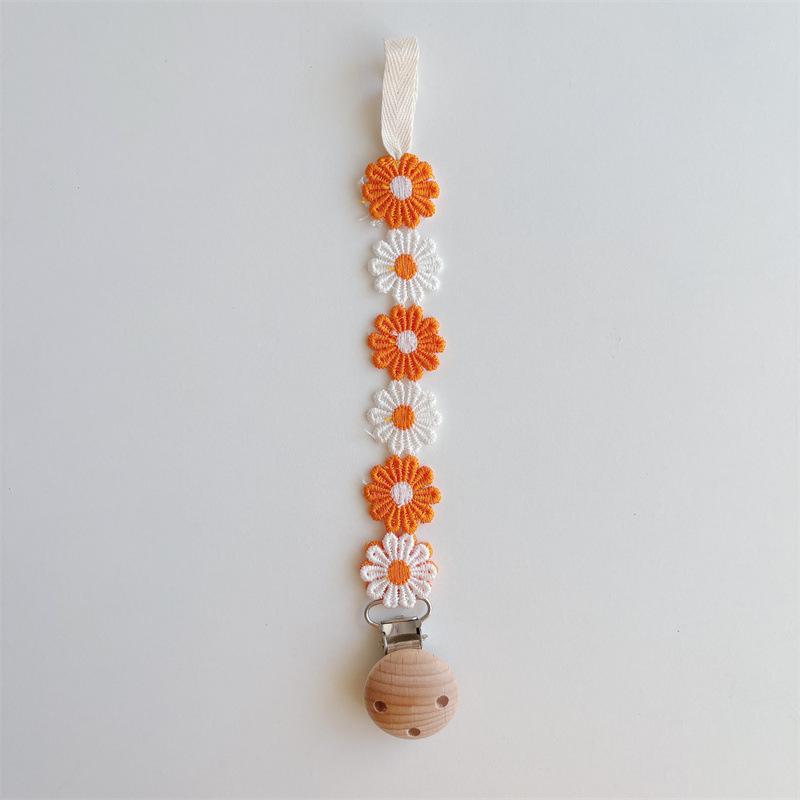 INS Korean Baby Pacifier Anti-Drop Chain and Teether Clip - Little Daisy Lanyard