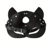 Cat Mask with Earholes - Gothic Punk Style Halloween Party, Carnival Ball, and Adult Game Dress Up Accessories