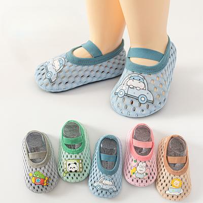Boys and Girls Baby Floor Socks Children's Mesh Breathable Cartoon Baby Shoes Socks  Shoes for Toddlers
