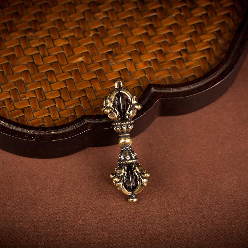 Messing Vajra Stößel Schlüsselanhänger und Auto Anhänger Ornamente