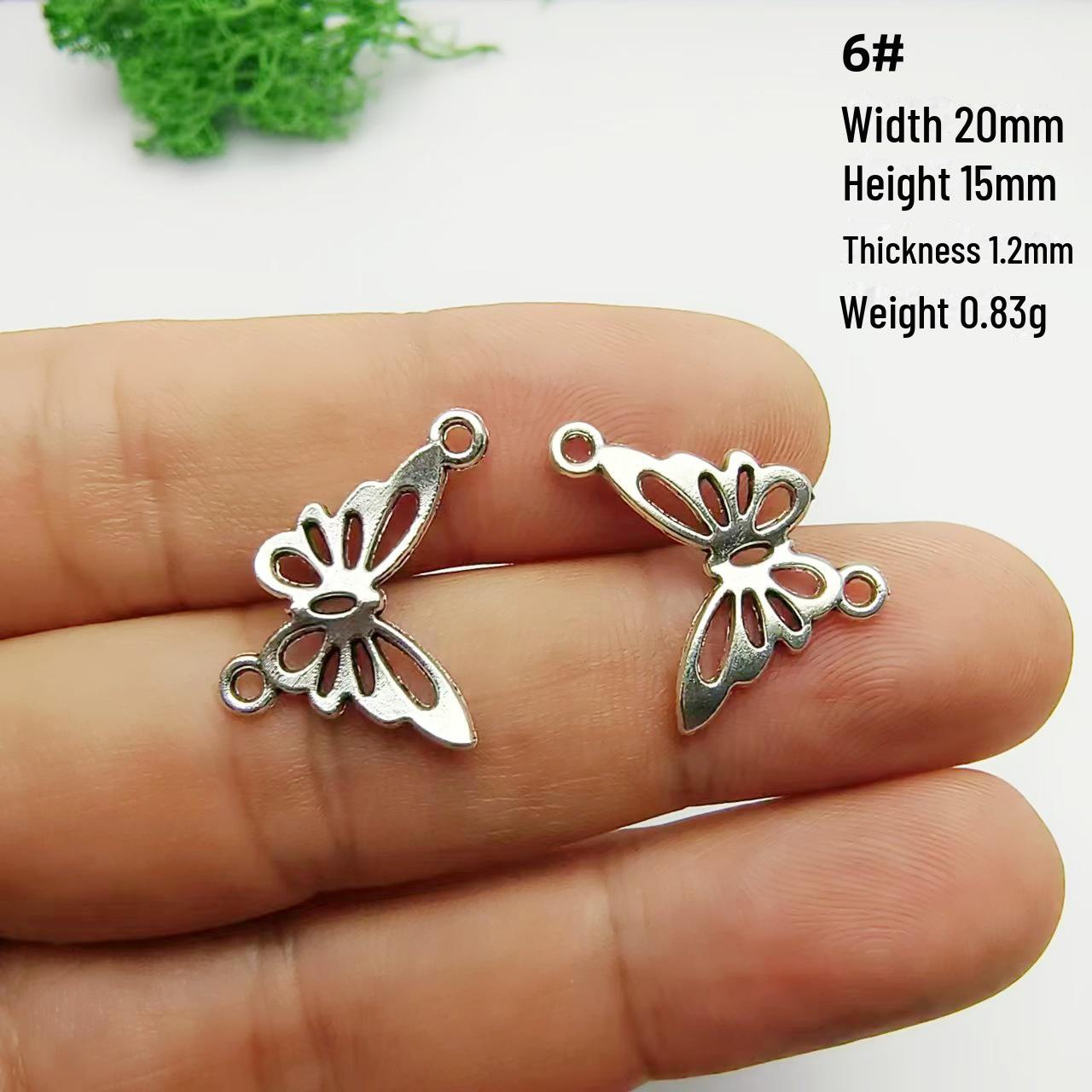 

Подвеска из антикварного серебряного сплава в виде павлина и бабочки для самодельных украшений - ожерелье, браслет, серьги, крылья, аксессуары null