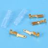 A84X-600Pcs/150Pairs Female Male Spade Crimp Terminals Sleeve Wire Wrap Connector For 22-16 Awg 2.8Mm
