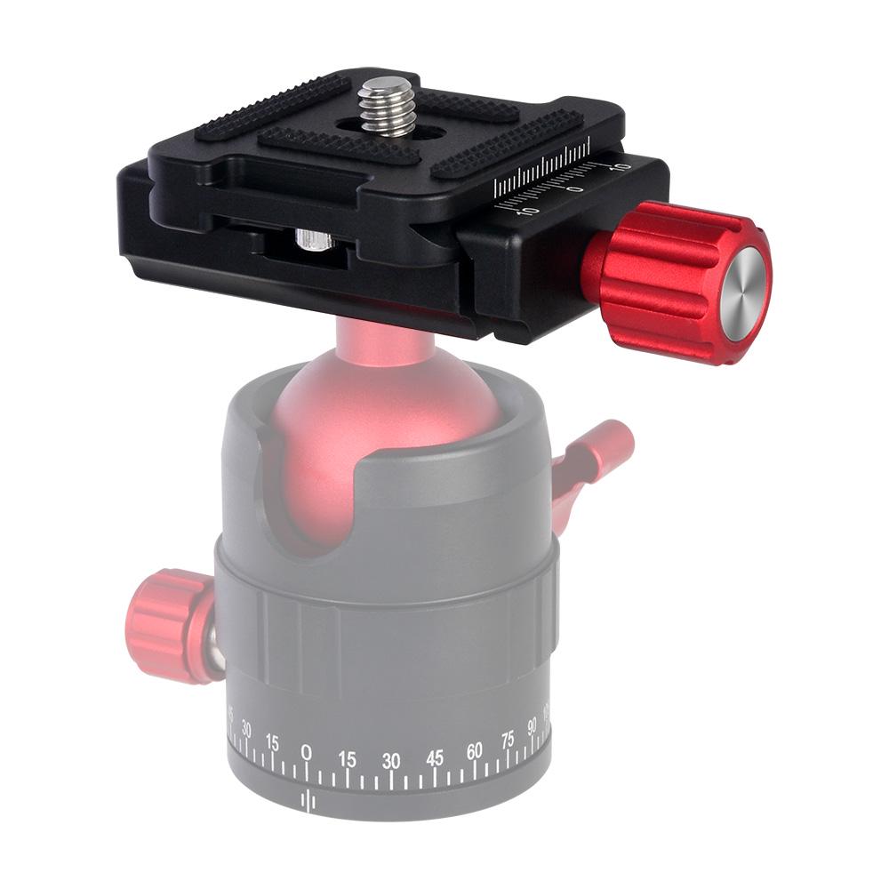 QR Plate Clamp Adapter with One QR Plate 1/4" Screw for Arca-Swiss