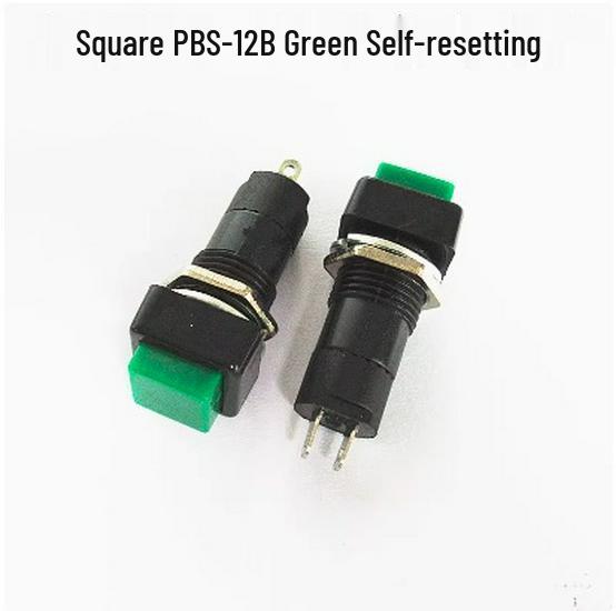 PBS-12A/B Square Self-Locking Reset Button, 12MM