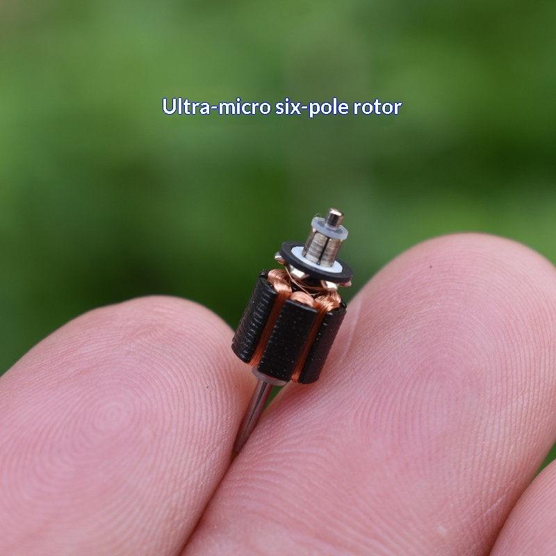 Electric Motor 6-pole Rotor Mini Micro 8mm Square DC 3V 5V 6V Durable Motor for Student Learning DIY Tools