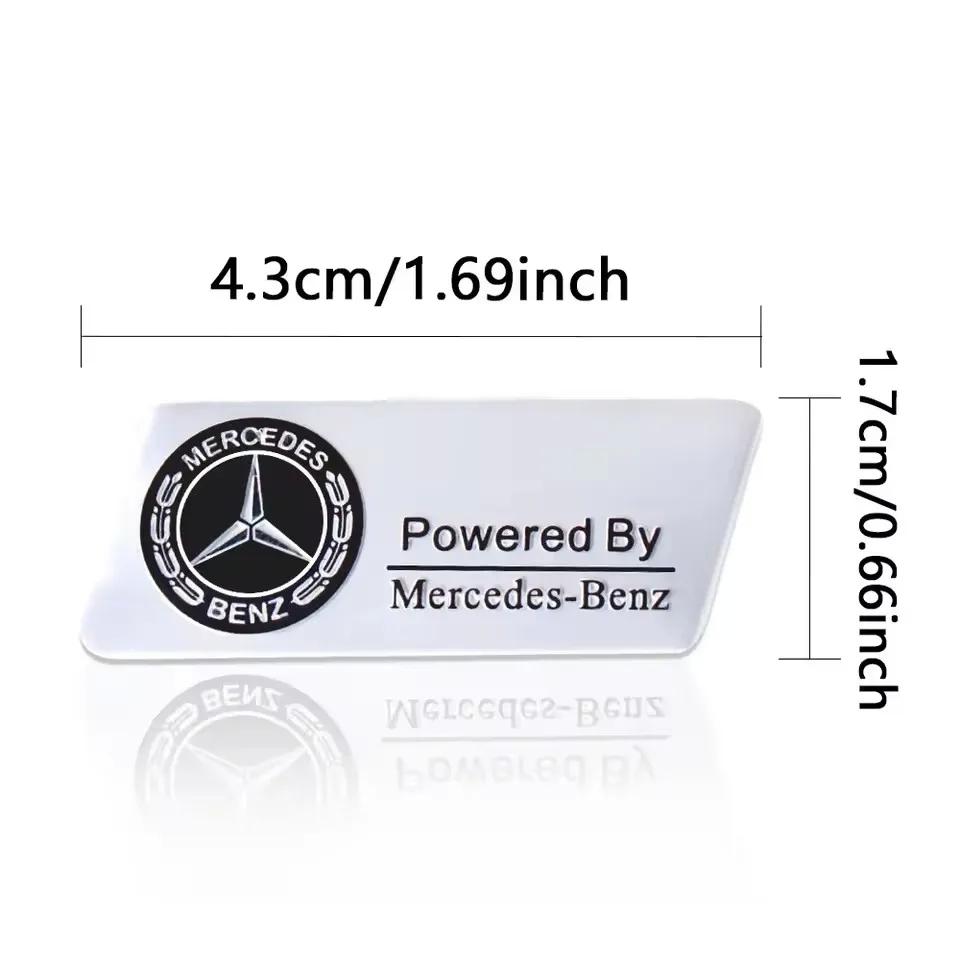 3D Aluminum Car Body Trunk Decoration Badge Sticker Auto Accessories AMG W108 W124 W126 W140 CLE A B C D Class For Mercedes Benz