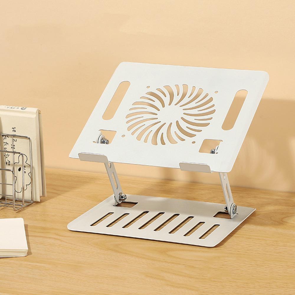 360 Rotating Base Tablet Cooling Fan Holder Adjustable Laptop Bracket  For Desk