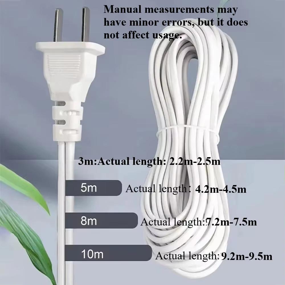 3/5/10m Lamp Bases Universal With Switch Led Bulb Socket Adapter E27 Screw Lamp Holder Accessories Tools Two Plugs Suspension