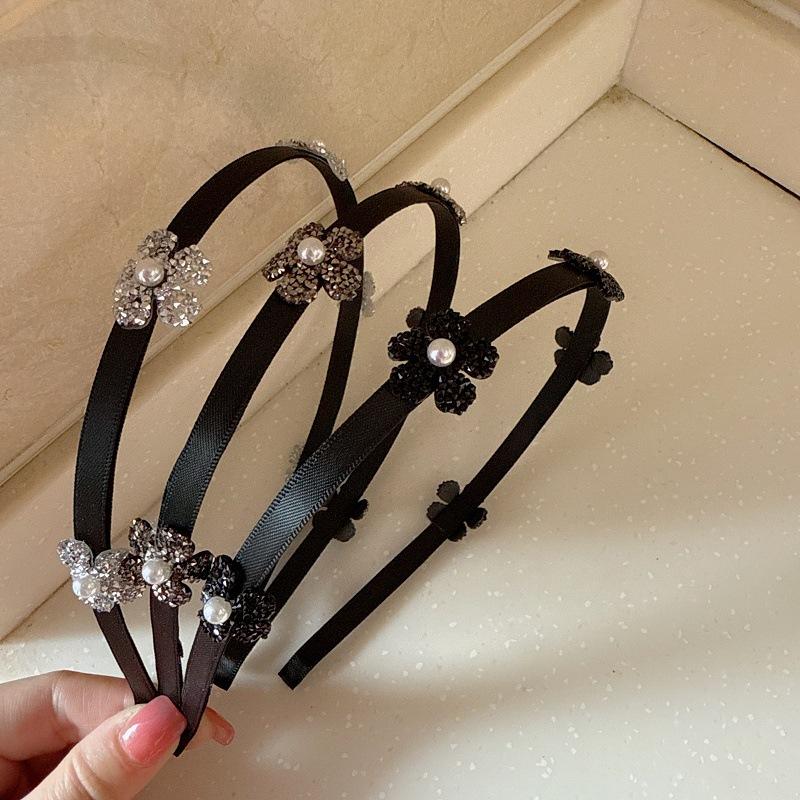 Sugar Flower Crystal Headband, Elegant Vintage Hairband for Women, Premium Hair Clip