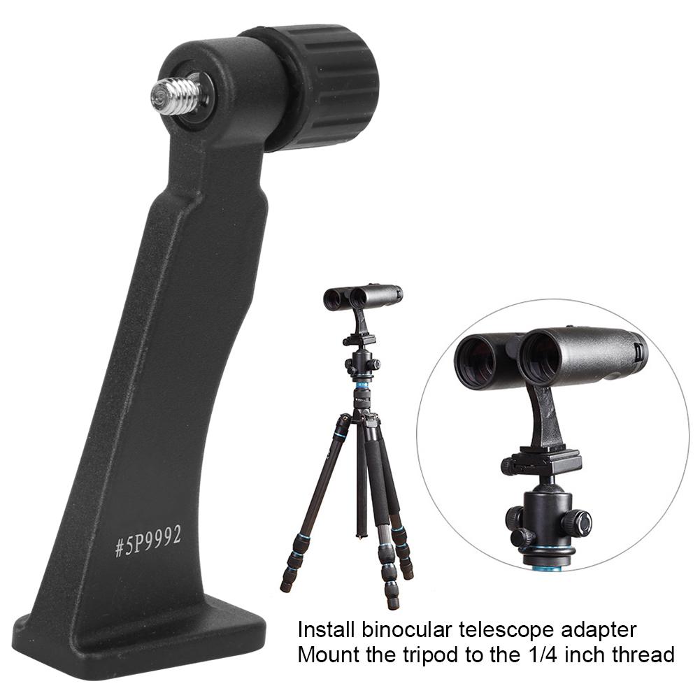 Datyson Metal Durable Black 1 4 Inch Screw Binocular Adapter Telescope Bracket Tripod Connecting Accessory