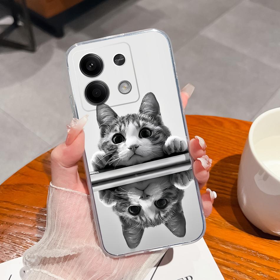 For Redmi Note 13 Pro Plus Phone Case Creative Fun Soft Slim Silicone Transparent Anti Drop Back Cover For Redmi Note13 13Pro+