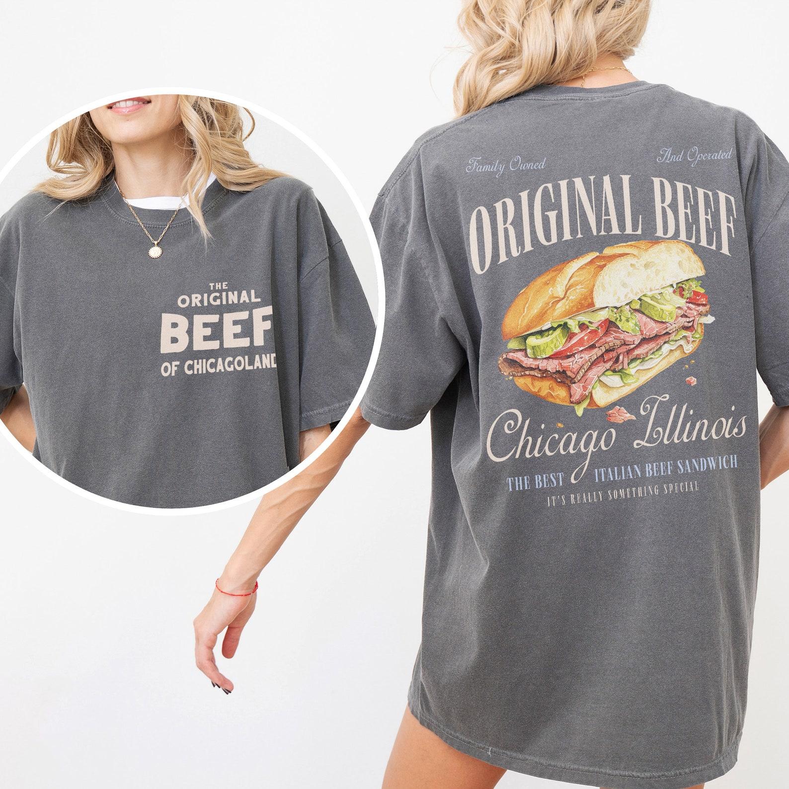 Original Beef Chicagoland T-Shirt, Retro Chicago TV Show Sandwich Tee 3XL