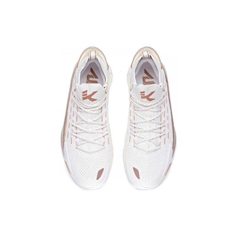 Anta KT5 KT Low Anti-Slip Wear-Resistant Low-Top Basketball Shoes Men's White Sneakers