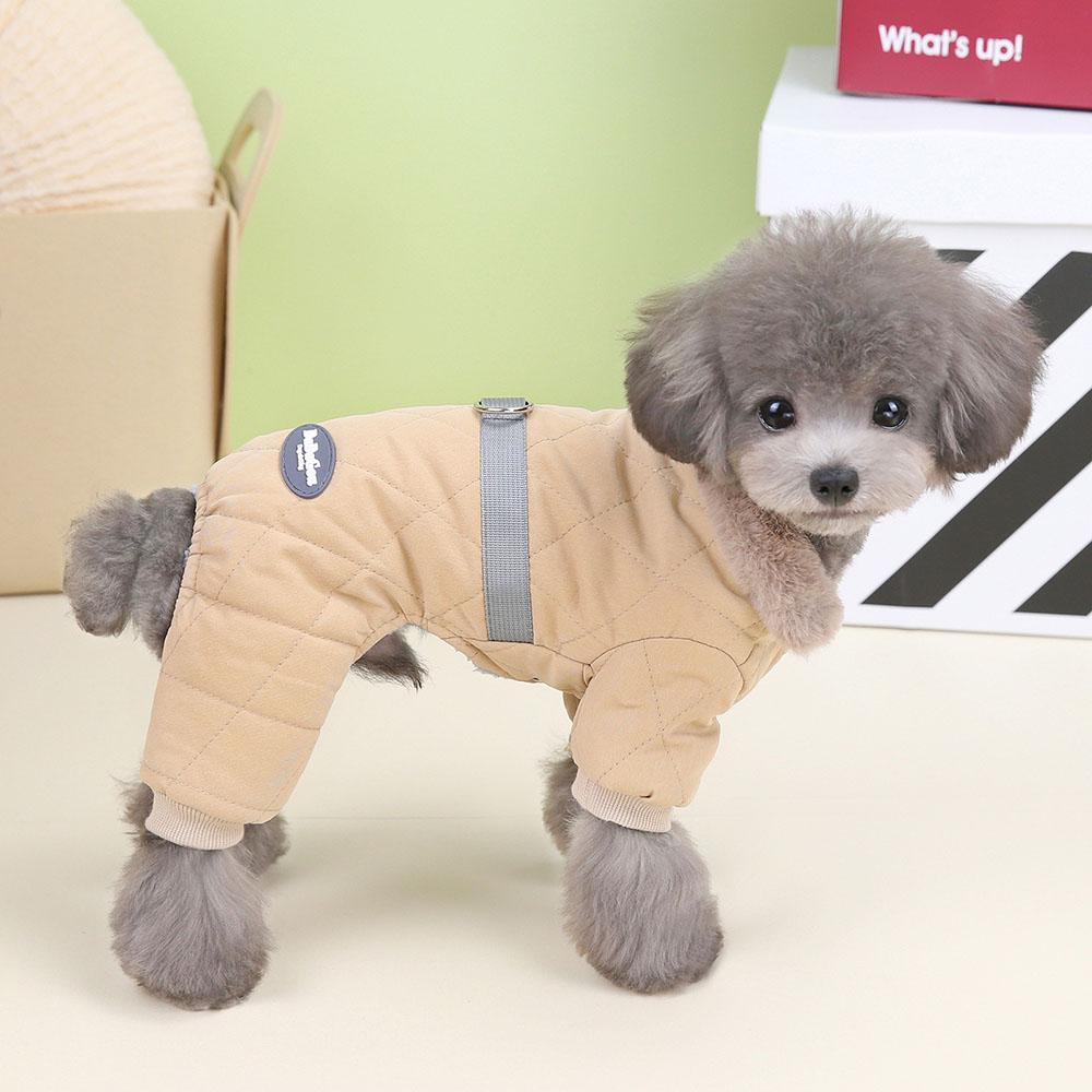Winter Thicken Warm Pet Clothes Dog Jumpsuit Puppy Overalls Jacket Small Dogs 4 Legs Coat for Chihuahua Teddy Kitten Cat Costume