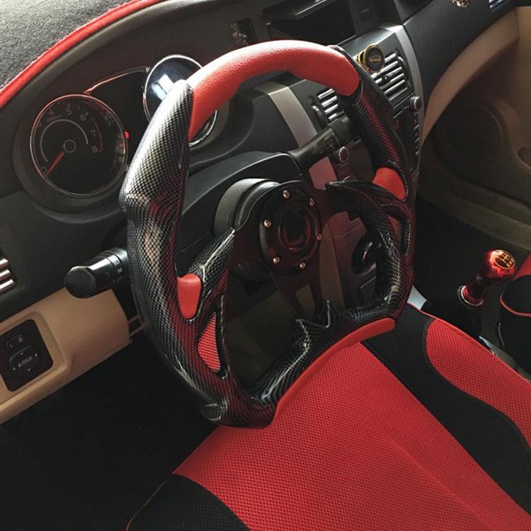 13-calowa kierownica wyścigowa Cool Coupe, półokrągłe ostrze, 14-calowa