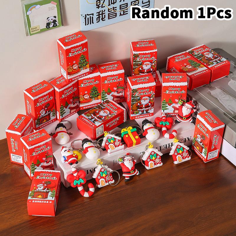 1/4 Buc Breloc Cutie Surpriză Crăciun Drăguț Mini Cutie Surpriză Crăciun Bricolaj Decor Rucsac Pandantiv Breloc Miniatură Cadou Surpriză
