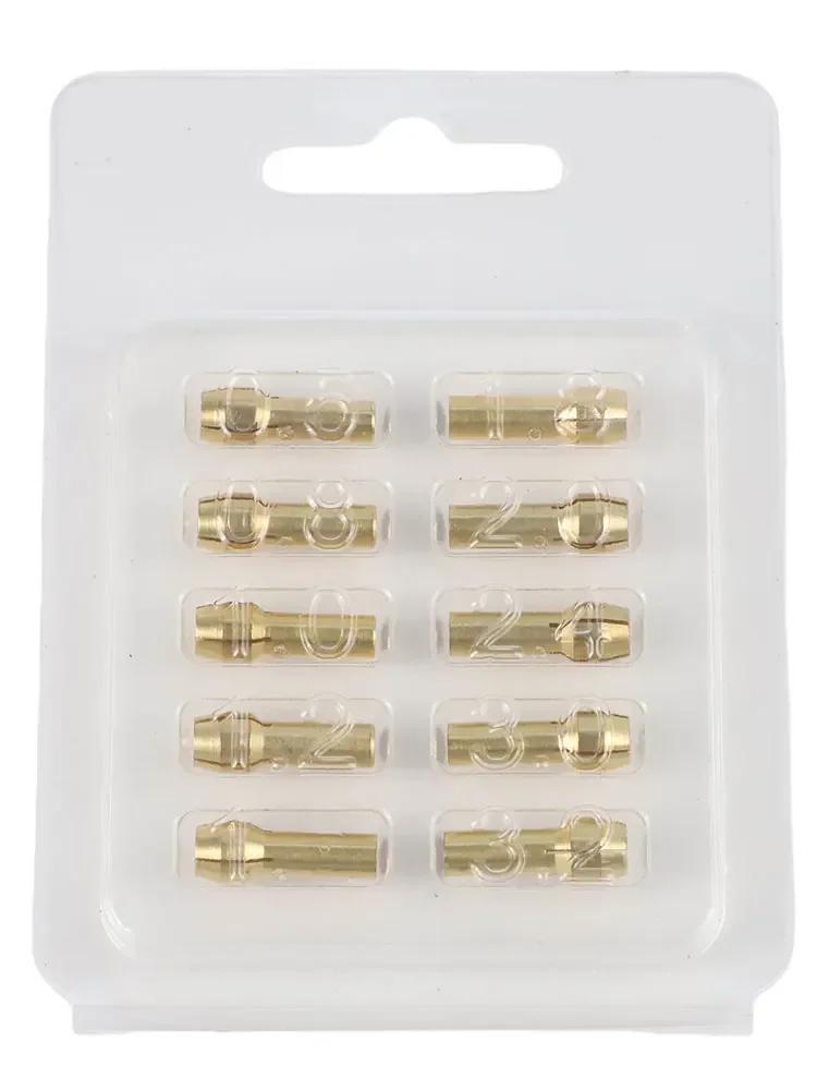 Mini Drill Chucks Set 10 Brass Adapters For Rotary Tools Reliable Grip And Compatibility For Various Applications