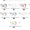 Anti-blue Light Glasses Metal Cat Eye Eyewear Women Men Daily Leisure Eyeglasses Blue Light Blocking Man Lady Computer Eyeglas