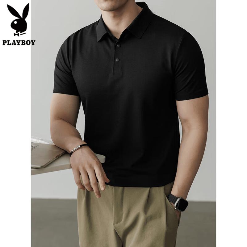 PLAYBOY Men s Cooling Quick-Dry Polo T-Shirt L 170