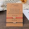 2 Stück Sonne und Mond Paar Armbänder Accessoire, das ewige Liebe symbolisiert, mit schwarzem Design für romantischen Ausdruck