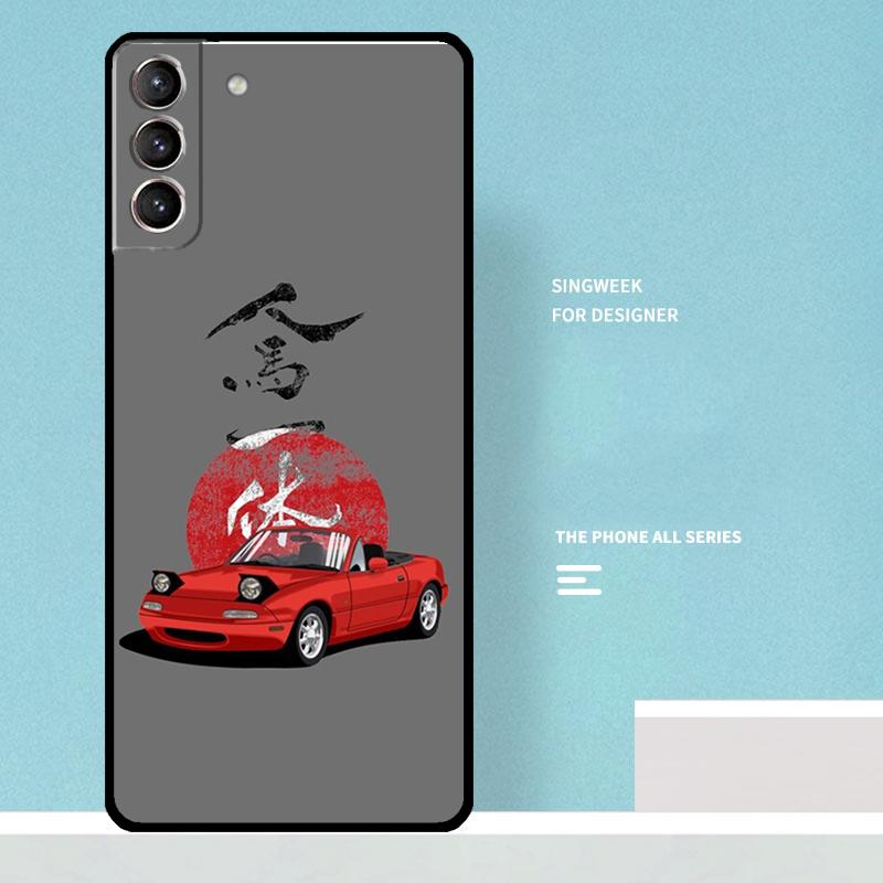 Miata Mx5 Na Red Cover For Samsung Galaxy S24 S23 S22 S21 Ultra Plus S20 FE S8 S9 S10 Note 10 20 Ultra Case