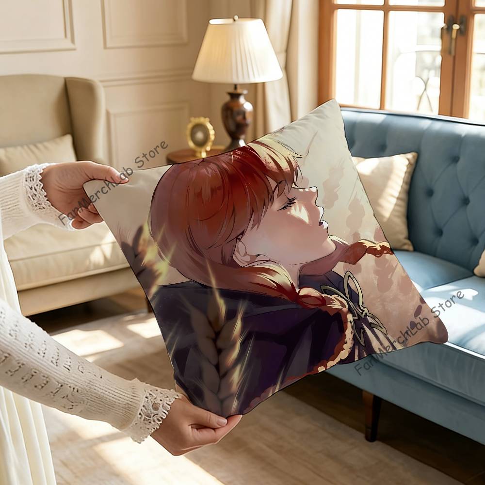 TThe House In Fata Morgana Printed Pillow Cover Cushion Case Simple Sofa Pillow Case No Pillow Core