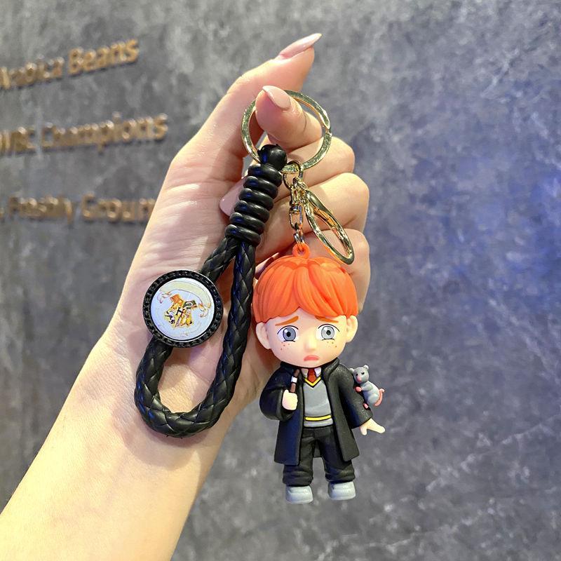 Creative Cartoon Rainbow Horse Unicorn Keychain Female Cute Ins Key Chain Student Schoolbag Pendant Small Gift