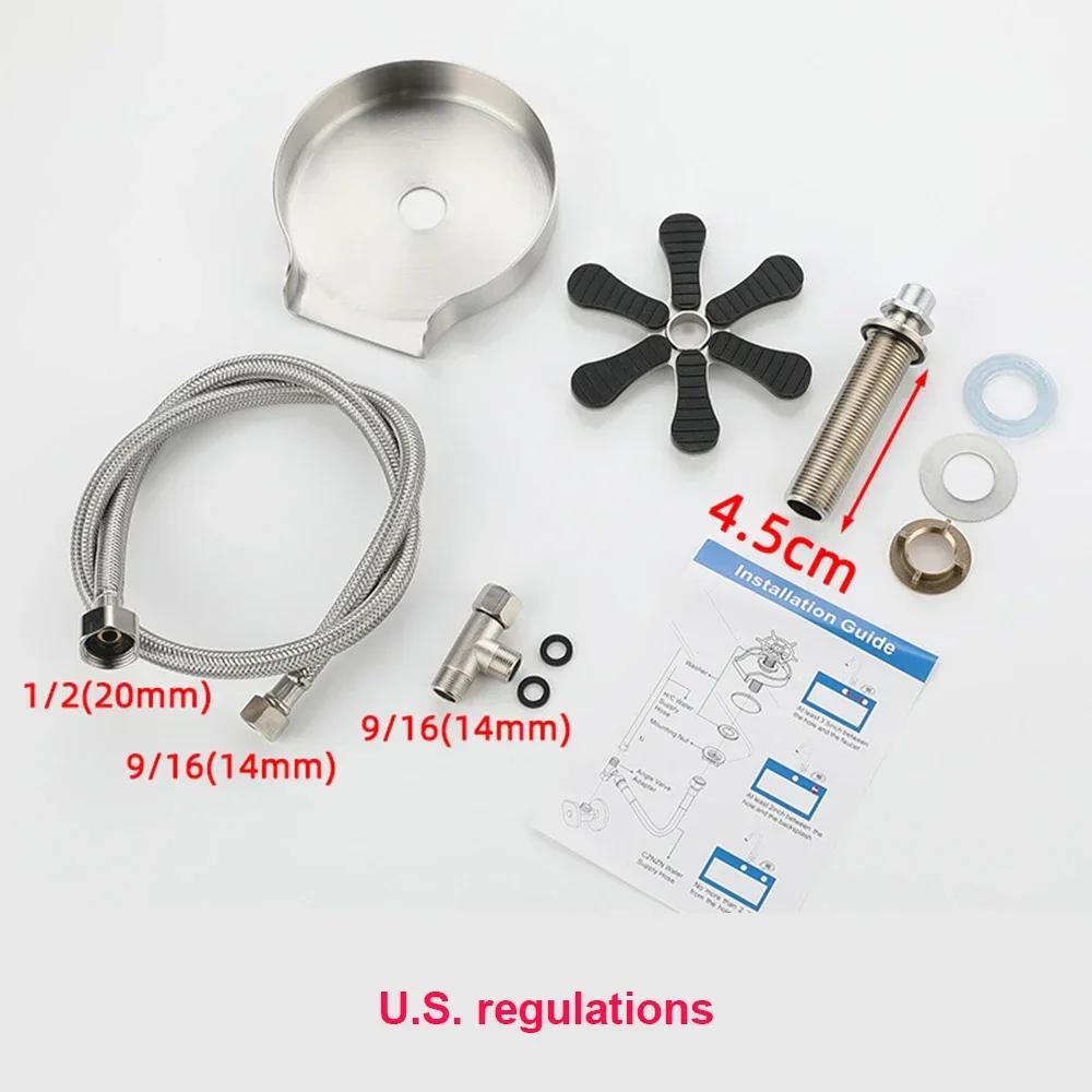 Kitchen Sink Glass Cup Wash Automatic Stainless Steel Pressure Spray Washer Cup Tool Cleaning Faucet Bar Rinser Coffee Pitcher