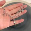Vow Star Necklace: Sparkling Four-Pointed Star with Diamond Water Drop Clavicle Chain - Chic and Trendy Cross Choker