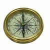 3" Large Bronze or Black Poetry Compass In Wooden Box