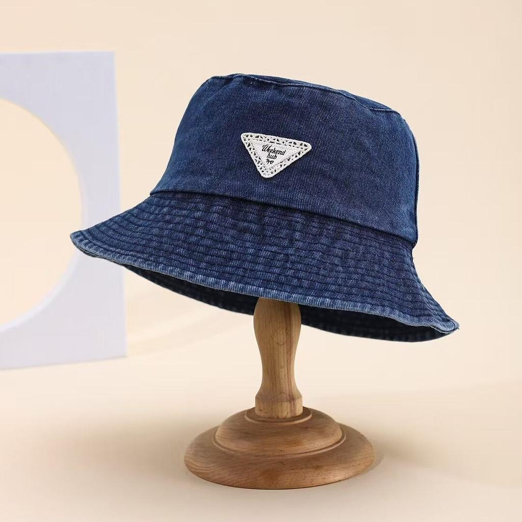 Women Bucket Hat Spring Summer Hats For Men Washed Denim Cloth Vintage Fashion Sunshade Sun Hat Bob Cap Man New Korean Style