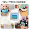 Scalloped Edges Tray Multipurpose Reusable Acrylic Tray for Bedroom Decor