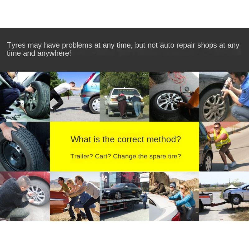 Tire Repair Tape Glue  Tyre Puncture Emergency Car Motorcycle Bike Tyre Repair Rubber Strips Tool Kit Beef Tendon Strips Stiring