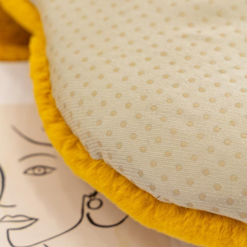 Rose Velvet Special-shaped Sofa Cushion Winter Thickened Non-slip Cushion Irregular Leather Cover Cover Plush High-end Cover Cloth